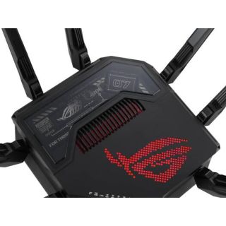 ASUS ROG Rapture GT-BE98 Quad-Band Gaming Router: 320MHz Support, Up to 25 Gbps Speeds, Dual 10G Ports, Mobile Game Mode, AiMesh & VPN Features