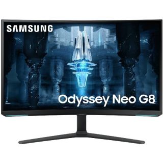 Samsung Odyssey Curved Gaming Monitor Neo G8 32 inch 4K UHD LS32BG850NMXUE 3840x2160 Refresh Rate 240Hz Response Time 1ms WHITE