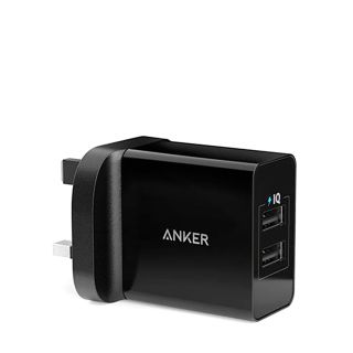 Anker 24W 2-Port USB Charger- Black