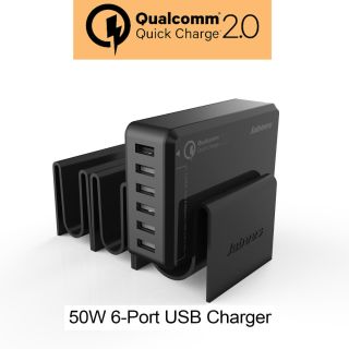 JABEES Q7 Qualcom Certified Quick Charge 2.0 6 Port 50W