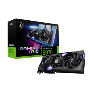 MSI GeForce RTX 5070 12GB GAMING TRIO OC Graphics Card, NVIDIA Blackwell Architecture, 12GB GDDR7, DLSS 4, Ray Tracing, PCIe 5.0, TRI FROZR 4 Cooling