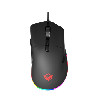 ماوس الألعاب Meetion GM20، مستشعر بصري بدقة 4000 نقطة في البوصة، إضاءة RGB قابلة للتخصيص، 7 أزرار قابلة للبرمجة، USB سلكي مريح، التوصيل والتشغيل