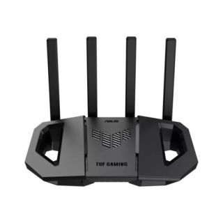 Asus TUF Gaming BE3600 Dual Band WiFi 7 Router with AiMesh, Featuring Broadcom SoC for Ultra-high Computational Speed, 3-step Port Forwarding, and Mesh WiFi Support.