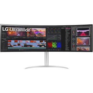 LG UltraWide Monitor Curved 49WQ95C 49 Inch Dual QHD 5120 x 1440 Refresh Rate 144Hz Response Time 5ms Display HDR HDMI