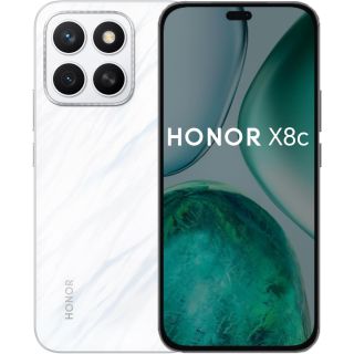 Honor X8C Dual Sim Smartphone 8GB Ram 256GB Storage 4G Middle East Version-Moonlight White