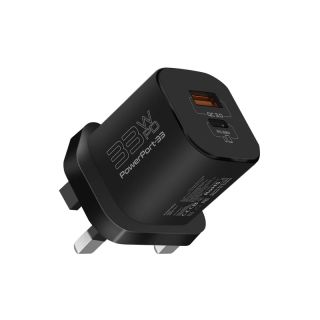 Promate 33W Power Delivery GaNFast Charging Adapter, PowerPort-33