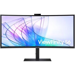 SAMSUNG ViewFinity Monitor UltraWide WQHD 34 inch S65VC 3,440 x 1,440 100Hz Refresh Rate 5 ms Response Time 1000R 5MP, IR camera, Integrated Speakers Black