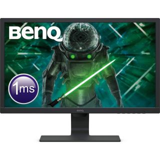 BenQ Gaming Monitor GL2480 24 inch 1080P FHD 1920x1080 Refresh Rate 75 Hz Response Times 1ms Eye Care Anti-Glare, Flicker-Free, Slim Bezel, Cable Management System DVI-D DP HDMI BLACK