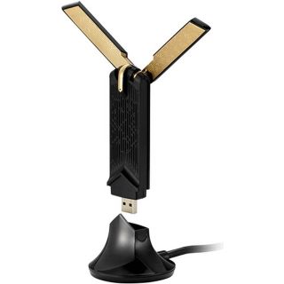 ASUS USB-AX56 Dual Band AX1800 WiFi Adapter, 1800 Mbps, 4 GHz/5 GHz Frequency, WPA3 Security, 90IG06H0-MO0R00