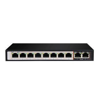 D-Link DGS-F1010P-E 10-port 10/100/1000Base-T Unmanaged Long Range 250m PoE+ Surveillance Switch with 8 PoE ports