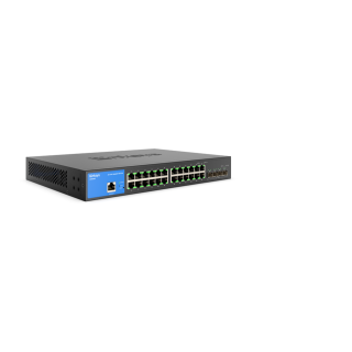 Linksys 24 Port Managed Gigabit Ethernet Switch with 4 10G SFP+ Uplinks LGS328C EU