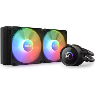 NZXT Kraken 240 RGB Aio 240mm Liquid Cooler with LCD Display and RGB Fans
