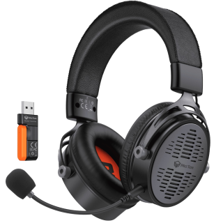 Meetion BTH013 Tri-Mode Wireless Gaming Headset, 50mm Drivers, 2.4G Wireless, Bluetooth 5.3, Wired, 1200mAh Battery (40H), Detachable Microphone, Multi-Platform Compatibility
