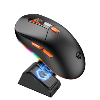 Meetion GW38 Wireless Gaming Mouse, 4000 DPI Optical Sensor, Customizable RGB Lighting, 6 Programmable Buttons, Ergonomic, Plug and Play