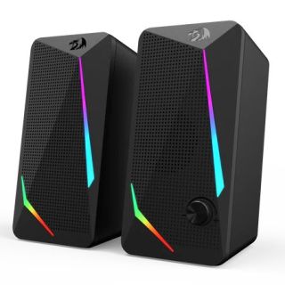 Redragon GS510 WALTZ RGB Gaming Speaker – 2.0‑Channel Stereo, 5 W RMS (2×2.5 W), USB‑Powered RGB with Touch Light Control