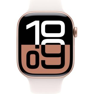 Apple Watch Series 10 46mm GPS Always‑On Retina LTPO3 Display Rose Gold Aluminium Case With Light Blush Sport Band