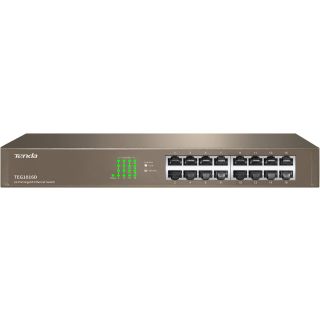 Tenda TEG1016D 16-Port Gigabit Ethernet Switch Fanless Plug & Play