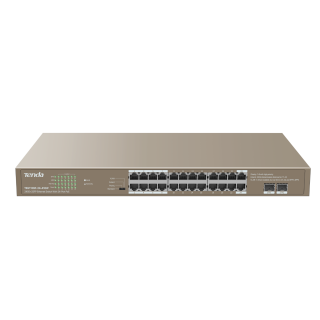 Tenda TEG1126P-24-410W 24GE+2SFP Ethernet Switch With 24-Port PoE