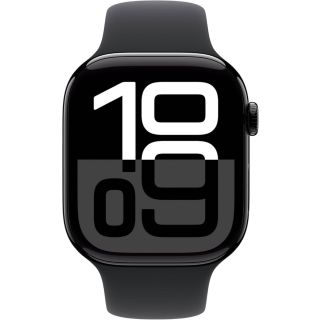 Apple Watch Series 10  46mm GPS Always‑On Retina LTPO3 Display Jet Black Aluminum Case with Black Sport Band